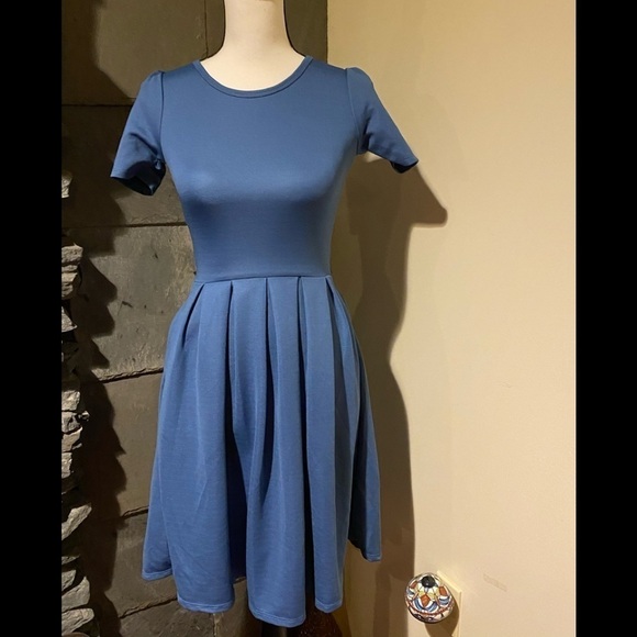 LulaRoe Dress Smokey blue - Picture 1 of 3